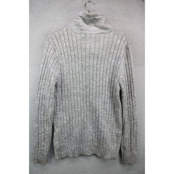 XRAY Jeans Sherpa Collar Men's Cable Knit Sweater-Size Large - Picture 7 of 9